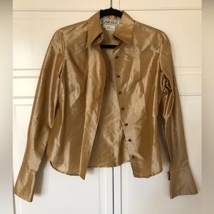 100% Silk Button Down